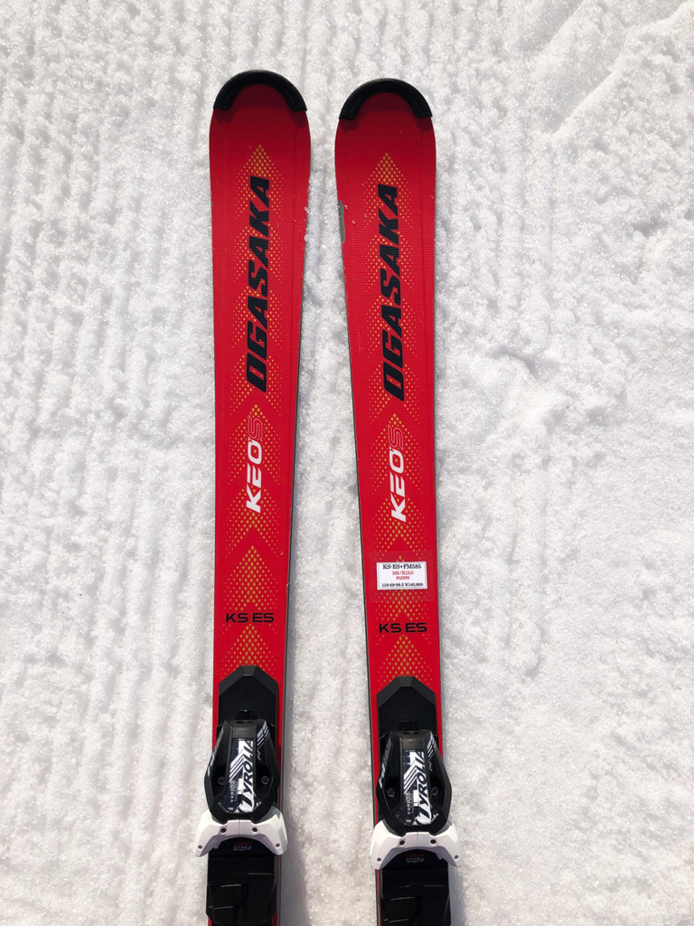 2023-24 OGASAKA（オガサカ）KS-ES/BK + PRD 12GW（ケオッズES/ブラック + チロリア 専用金具セット） ☆お洒落☆オガサカ スキー板 ケオッズ KS-ST覇 165cm SAJ 技術選